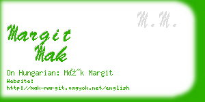 margit mak business card
